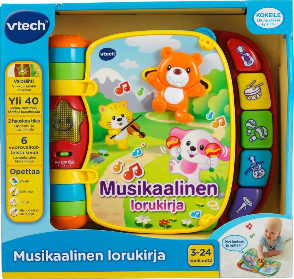 Vtech Vtech Baby Muzikinė vaikų eilėraščių knyga, FI