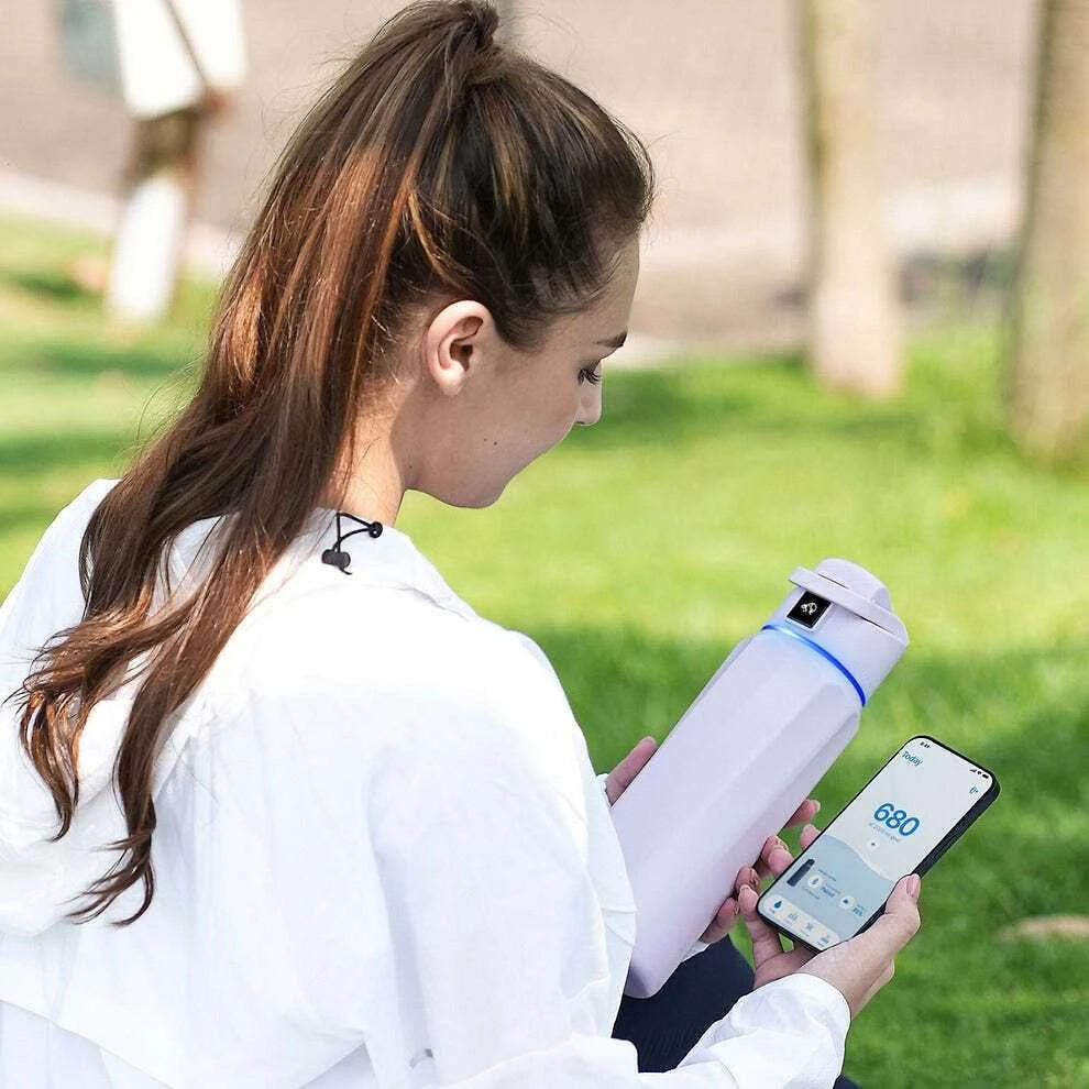 Gertuvė WaterH BOOST Chug Lid älyjuomapullo, 946 ml, violetti