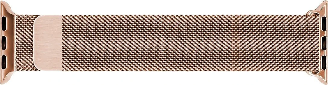 Wave Banguota plieno pinta apyrankė, Apple Watch 42 mm / 44 mm / 45 mm, rožinis auksas
