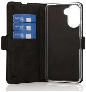 Wave Book Case suojakotelo, OnePlus Nord CE5, musta