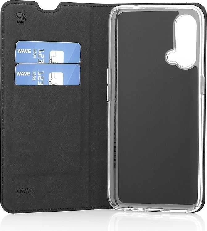 Dėklas Wave BookCase, OnePlus Nord CE 5G, juoda