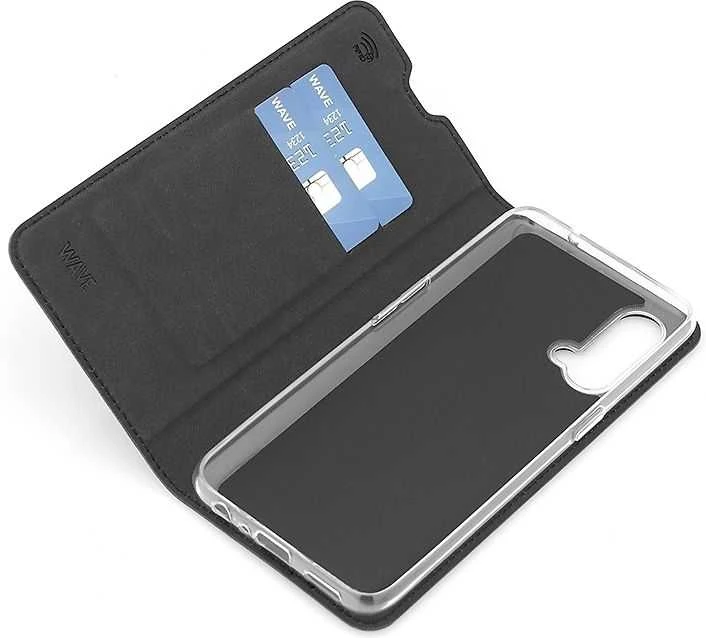 Dėklas Wave BookCase, OnePlus Nord CE 5G, juoda