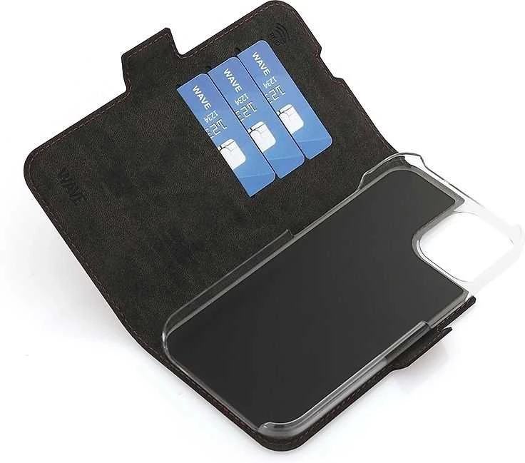 Telefono dėklas Wave BookCase MagSafe, skirtas iPhone 15