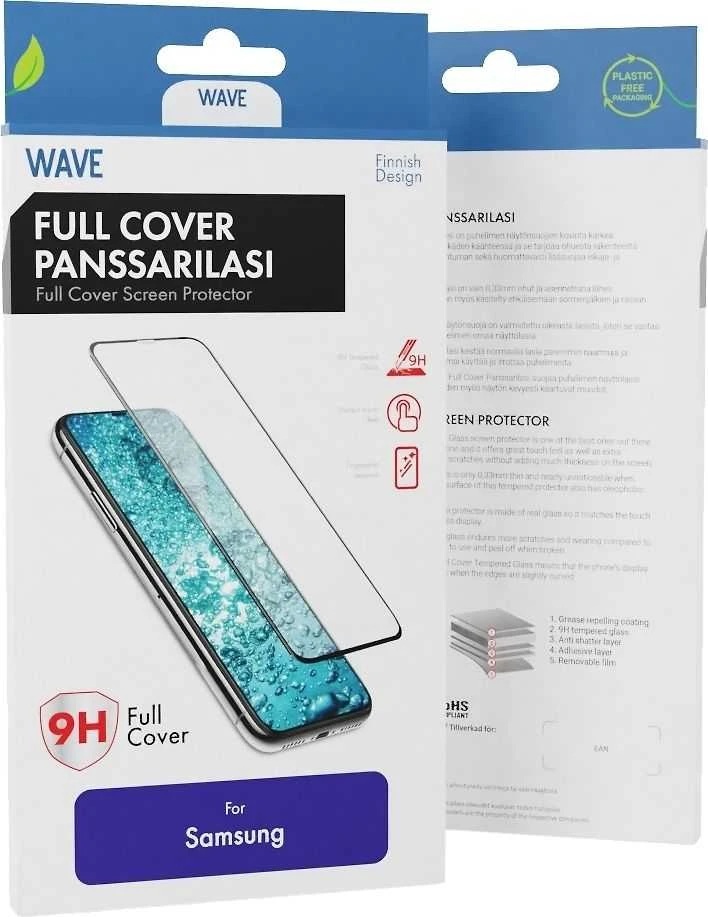 „Wave Full Cover“ grūdintas stiklas, Samsung Galaxy A55 5G / A35 5G, juodas rėmelis