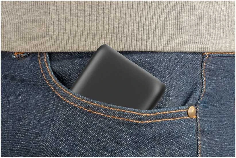 Wave Pocketpower atsarginis maitinimo šaltinis, 10 000 mAh, juodas