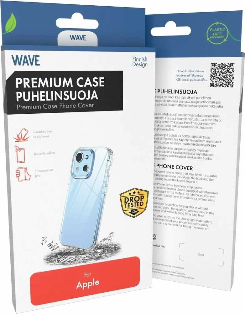 Dėklas Wave Premium Case puhelinsuoja, iPhone 16 Pro, kirkas