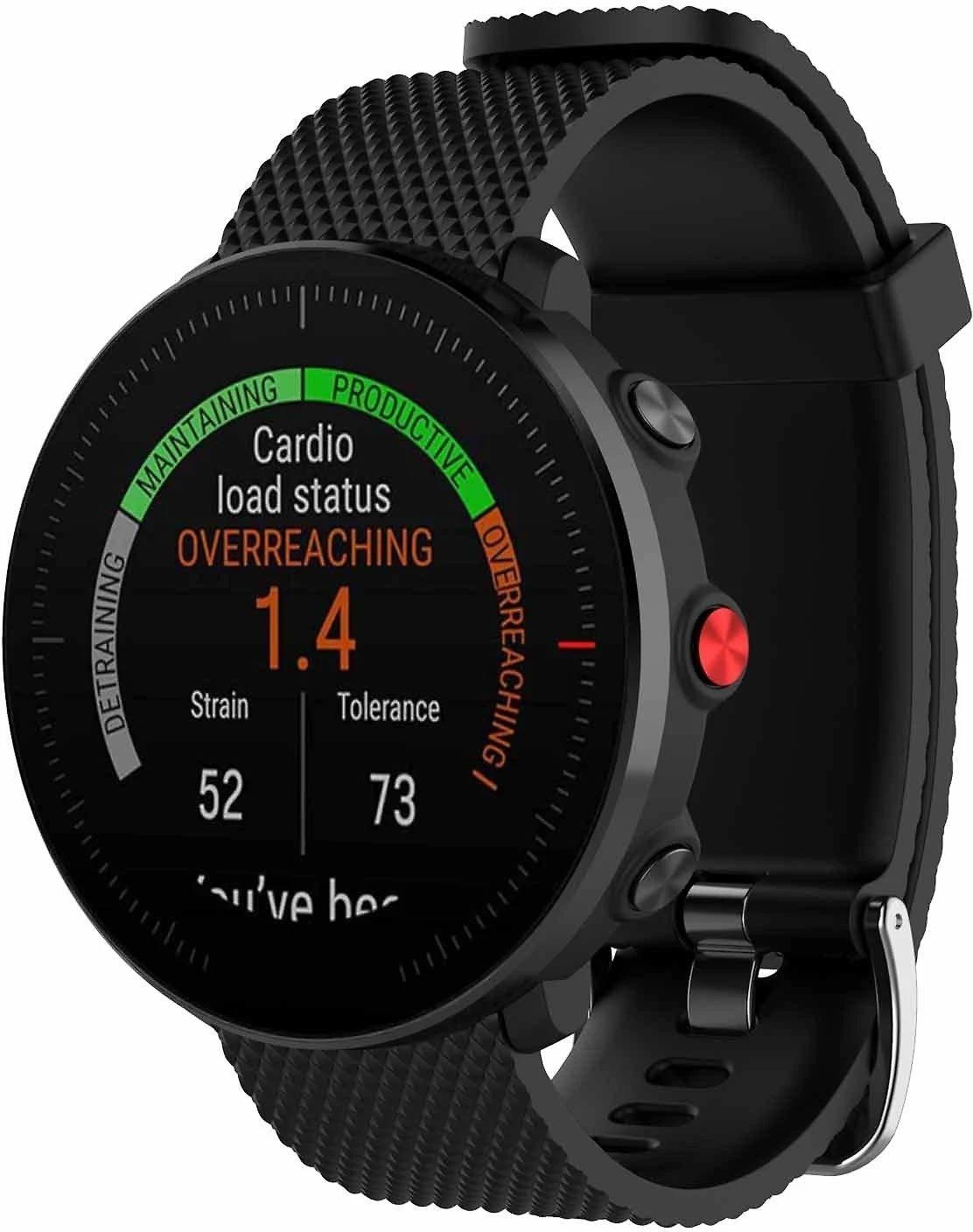 Wave silikoninė apyrankė 22mm, skirta išmaniesiems ir sportiniams laikrodžiams, juoda