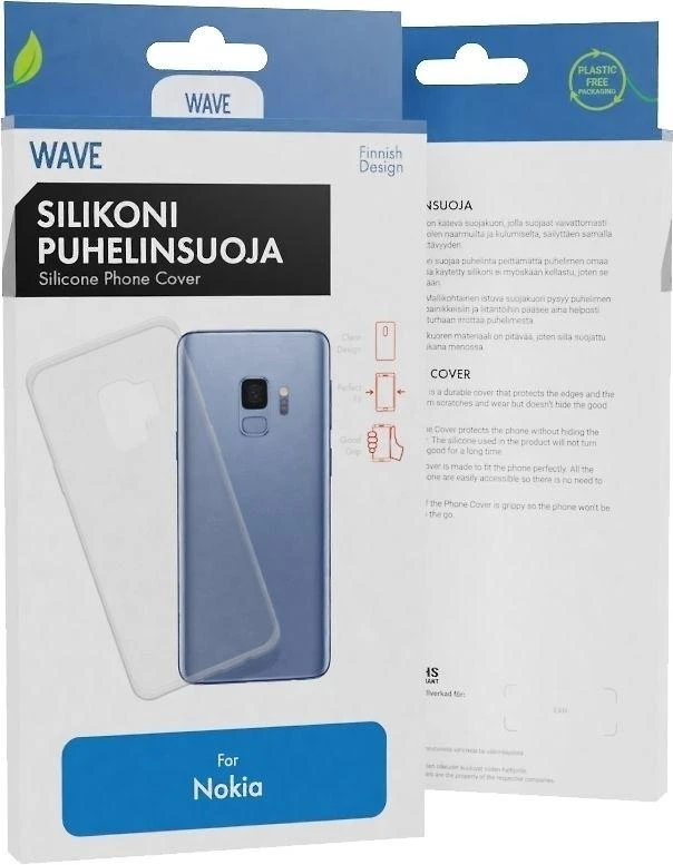 Dėklas Wave silikoninis dangtelis, Nokia X10 / X20, skaidrus