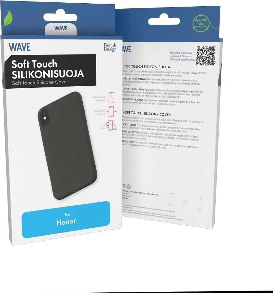 Dėklas Wave Soft Touch silikoninė apsauga, Honor 200 Lite, juoda