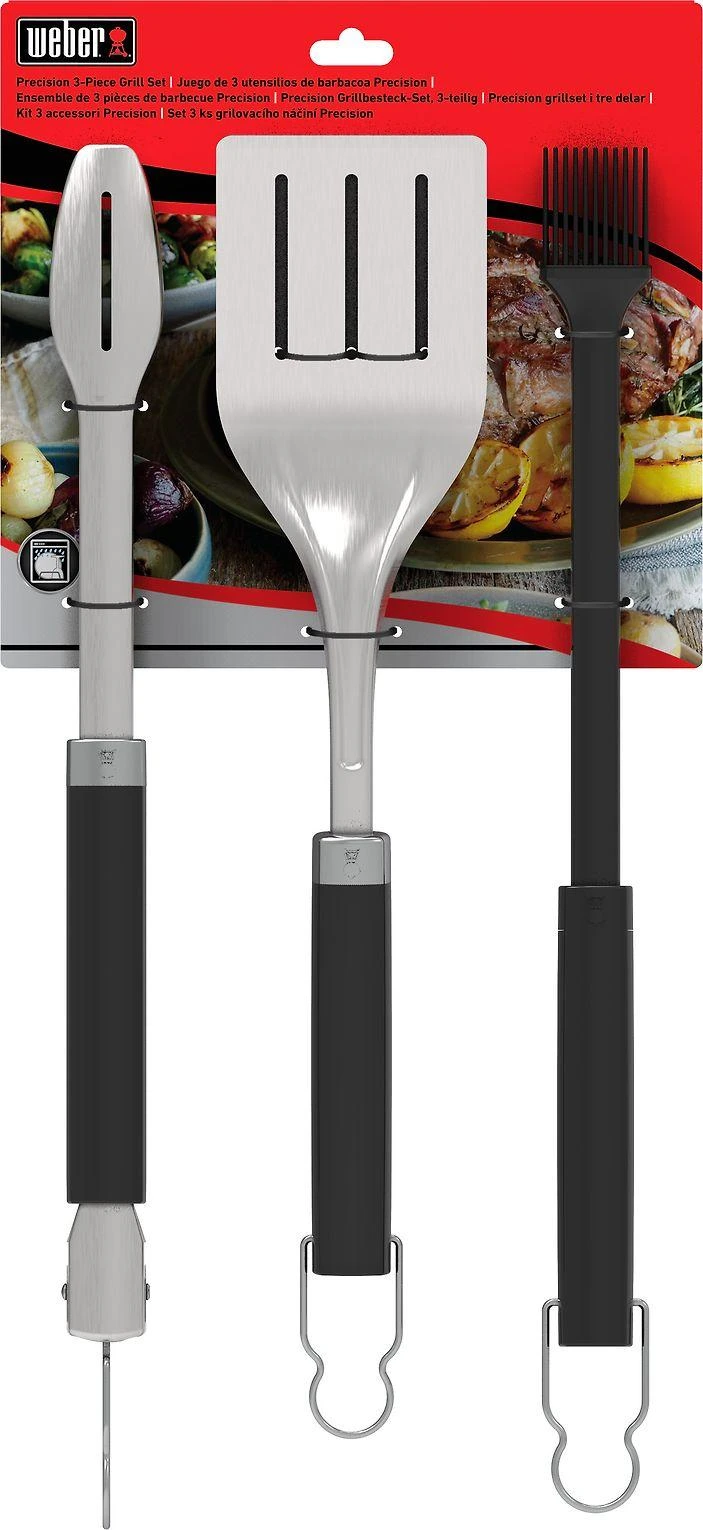 Weber Precision 3 dalių grilio įrankių rinkinys, 6764