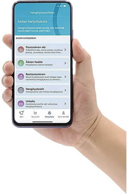 WellO2 MyBreath Gen 2.0 älysuukappale