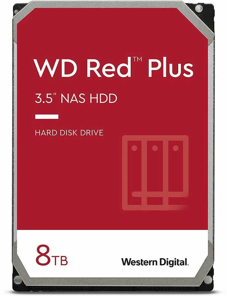 Kietasis diskas Sandisk WD Raudona Plus 8TB SATA 6Gb/s HDD Desktop