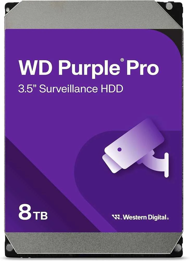 Western Digital HDD AV WD Violetinė Pro (3.5'', 8TB, 256MB, 7200 RPM, SATA 6 Gb/s)