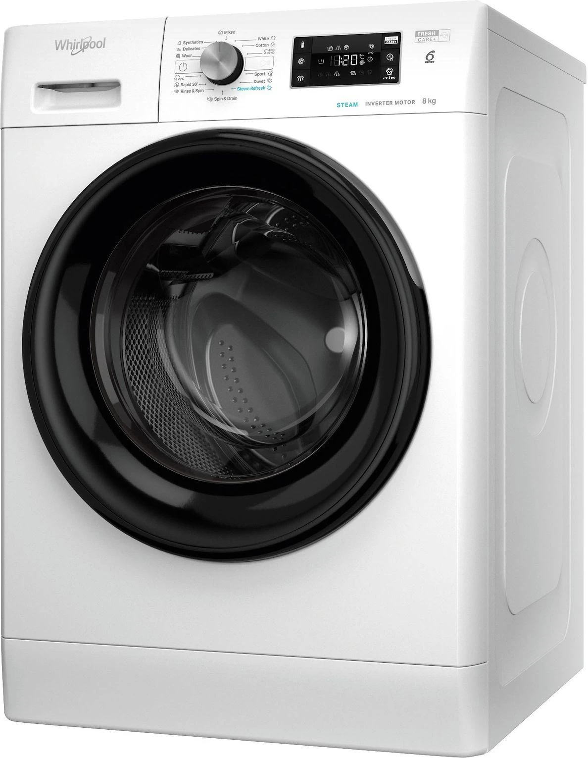 Skalbimo mašina Whirlpool FFB 8648 BV EU, Balta