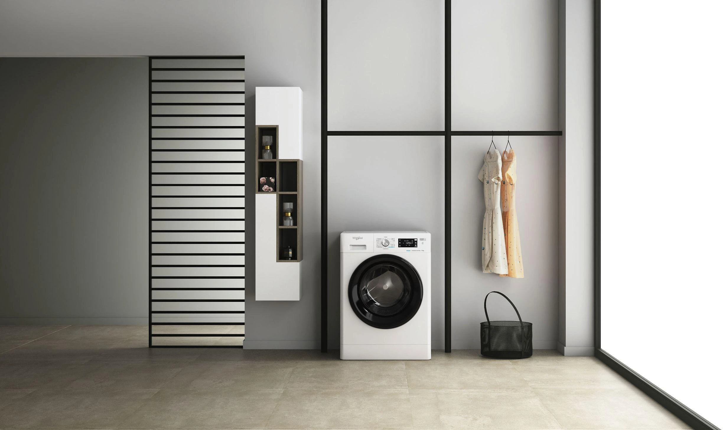 Skalbimo mašina Whirlpool FFB 8648 BV EU, Balta