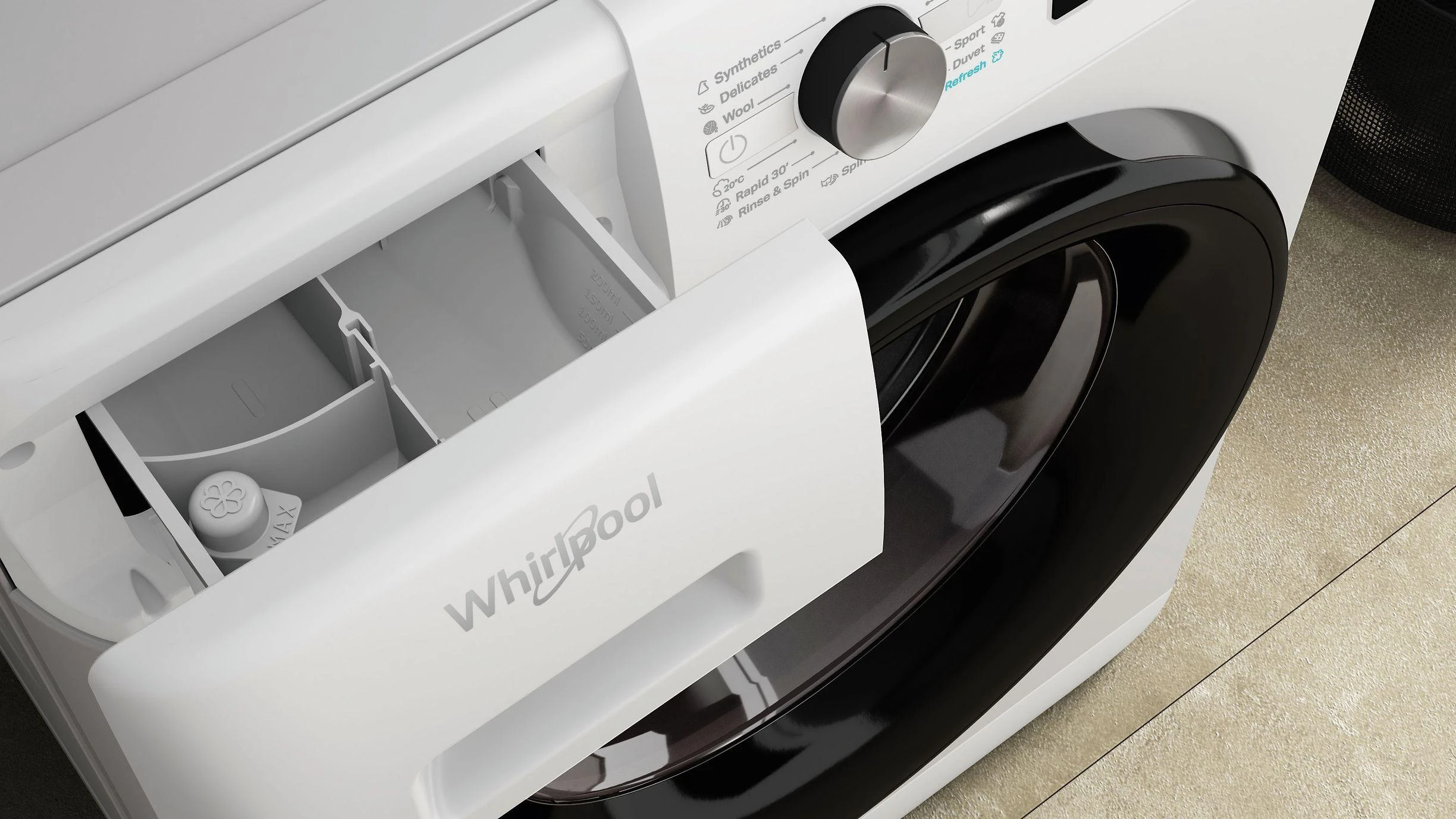WHIRLPOOL Skalbimo mašina FFB 9469 BV EE, 9kg, 1400 rpm, Energy class A, Gylis 63 cm, Steam refresh