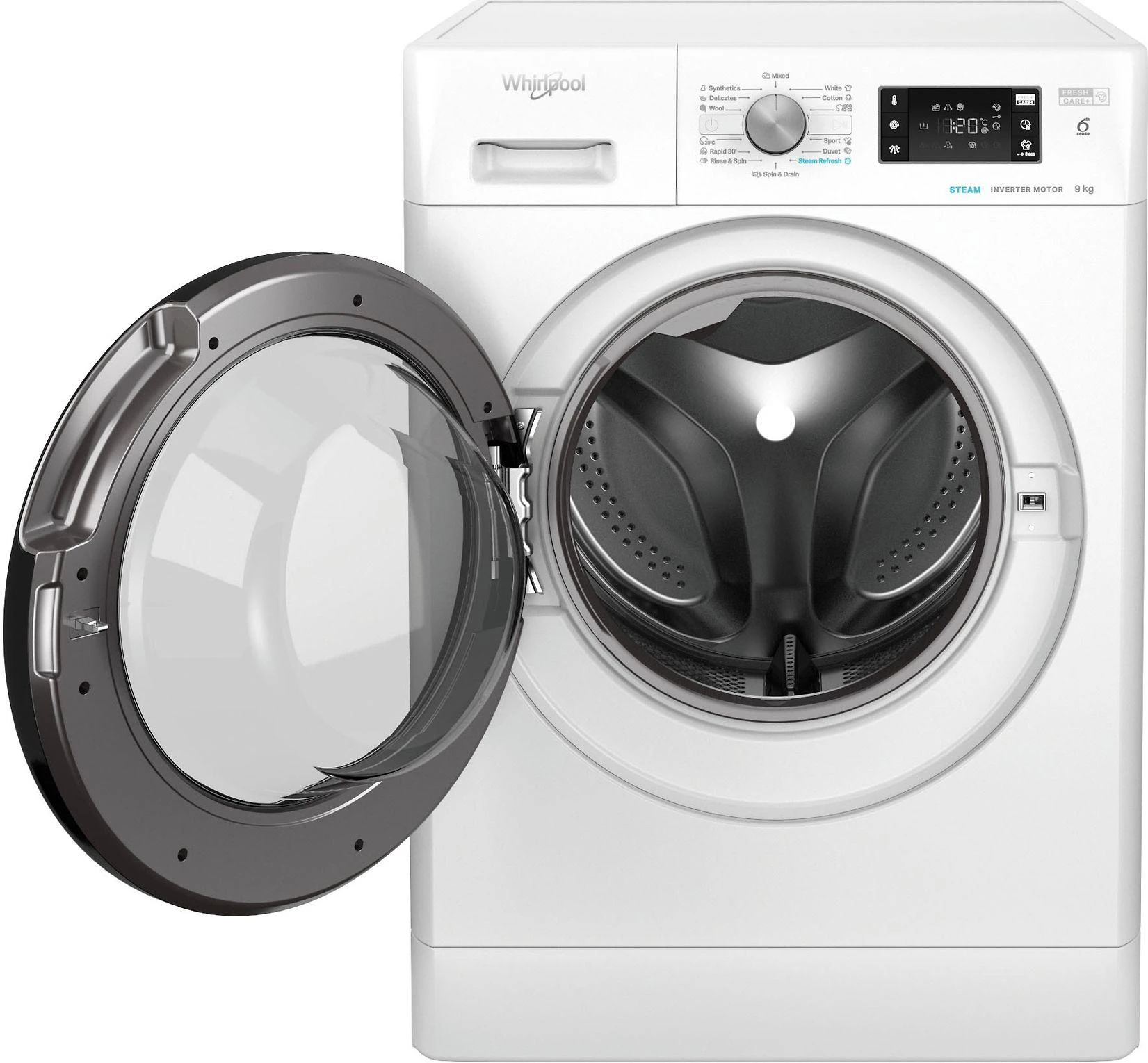 WHIRLPOOL Skalbimo mašina FFB 9469 BV EE, 9kg, 1400 rpm, Energy class A, Gylis 63 cm, Steam refresh