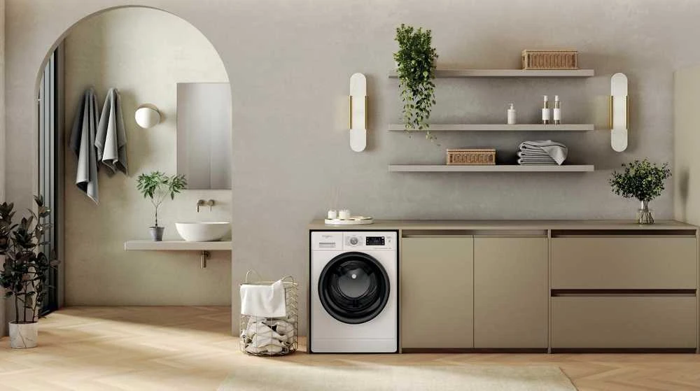 Whirlpool | Skalbimo mašina | FFS 7469 W EE | Energy efficiency class A | Front loading | Skalbimo talpa 7kg | 1400 RPM | Gylis 57.5 cm | Plotis 59.5 cm | Ekranas | LED | Baltas