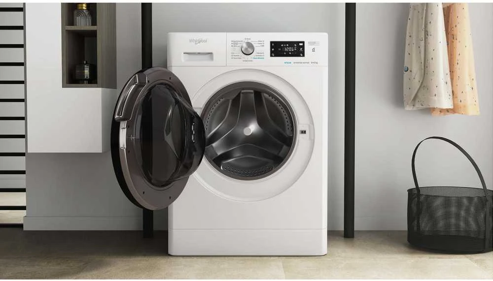 WHIRLPOOL Skalbimo mašina - Dryer FFWDB 864349 BV EE, 1400 rpm, Energy class D, 8kg - 6kg, Gylis 54 cm, Inverter motor, Steam Refresh