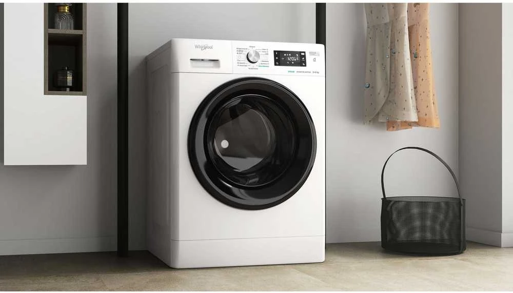 WHIRLPOOL Skalbimo mašina - Dryer FFWDB 864349 BV EE, 1400 rpm, Energy class D, 8kg - 6kg, Gylis 54 cm, Inverter motor, Steam Refresh