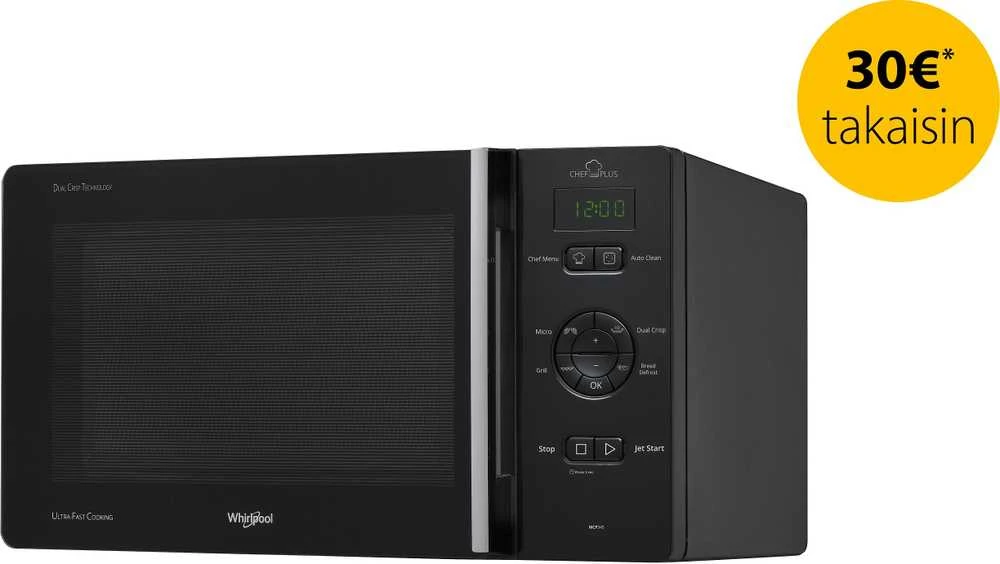 Mikrobangų krosnelė Whirlpool MCP 345 BL mikroaaltouuni, musta