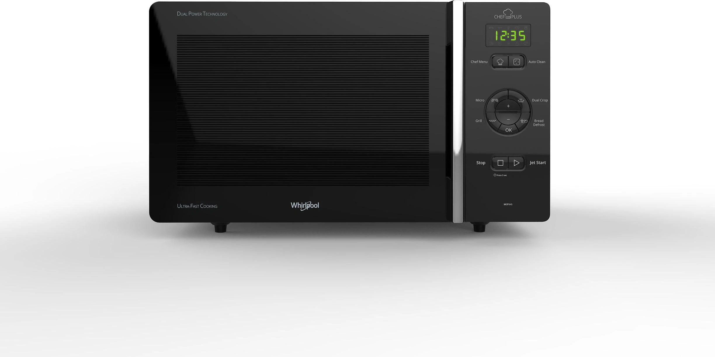 Mikrobangų krosnelė Whirlpool MCP 345 BL mikroaaltouuni, musta