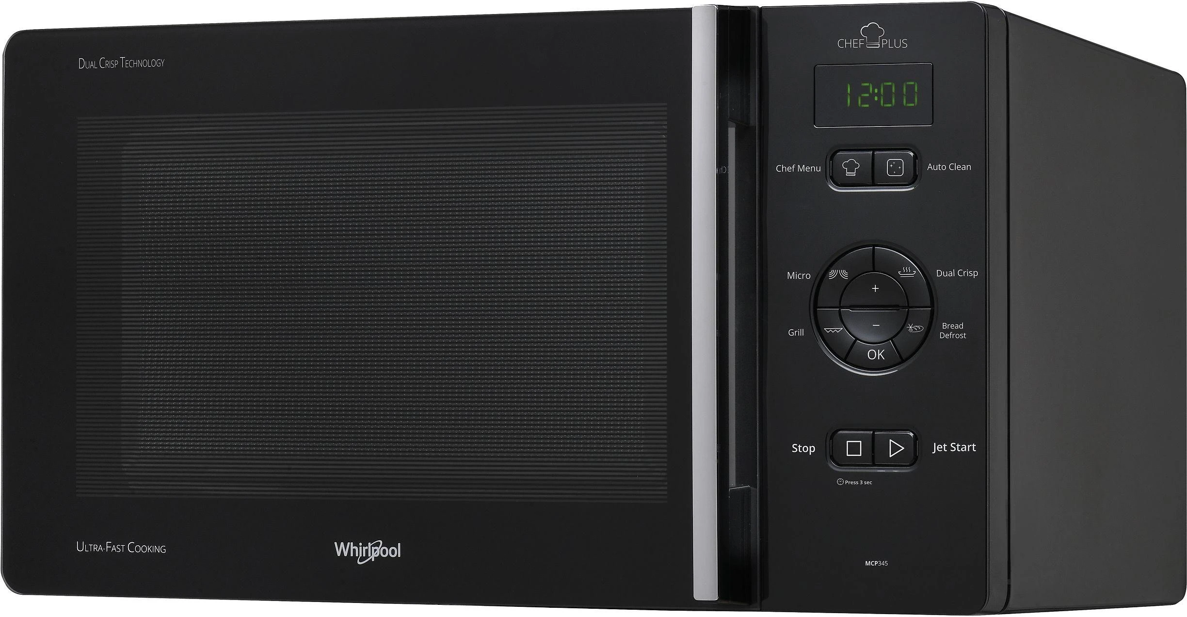 Mikrobangų krosnelė Whirlpool MCP 345 BL mikroaaltouuni, musta