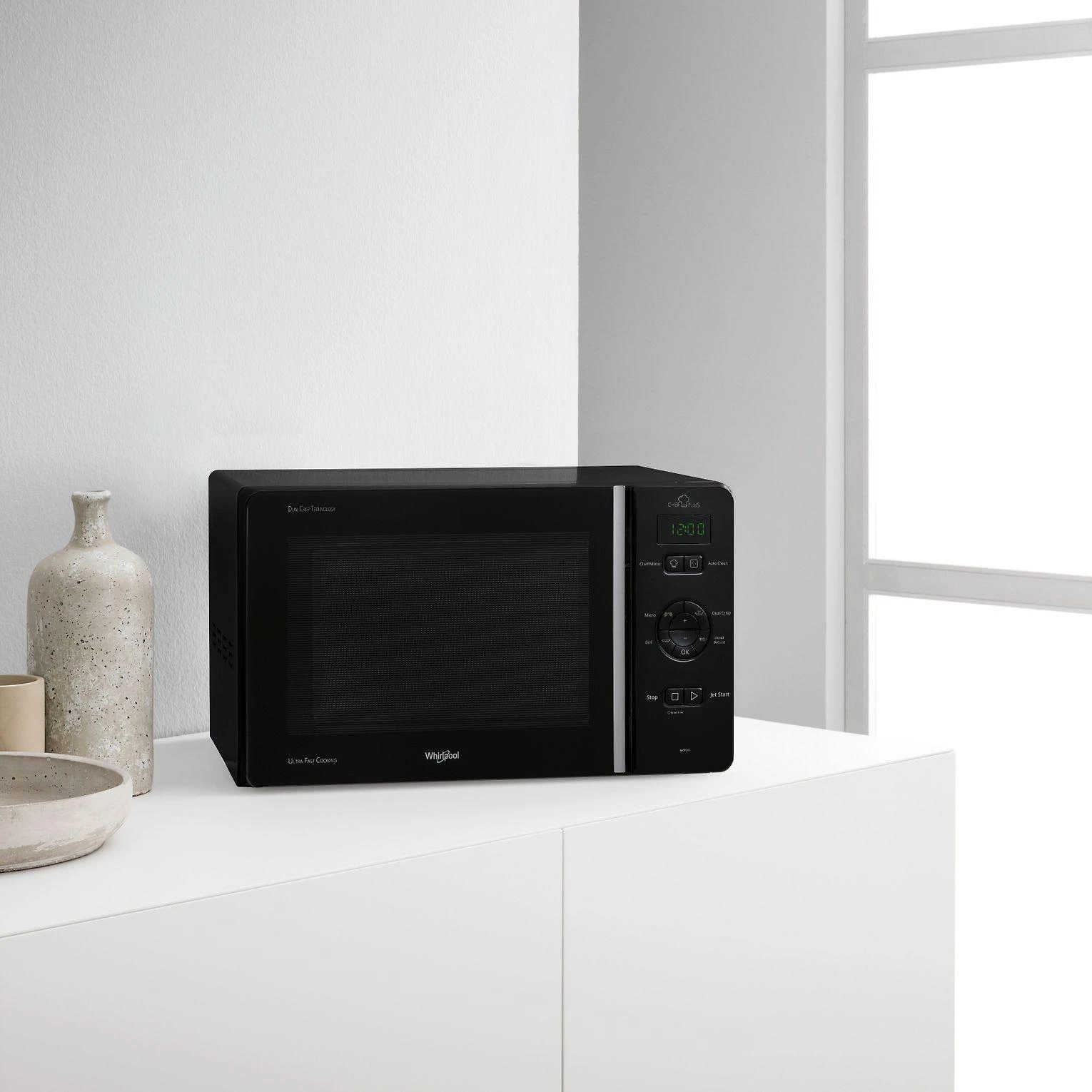 Mikrobangų krosnelė Whirlpool MCP 345 BL mikroaaltouuni, musta