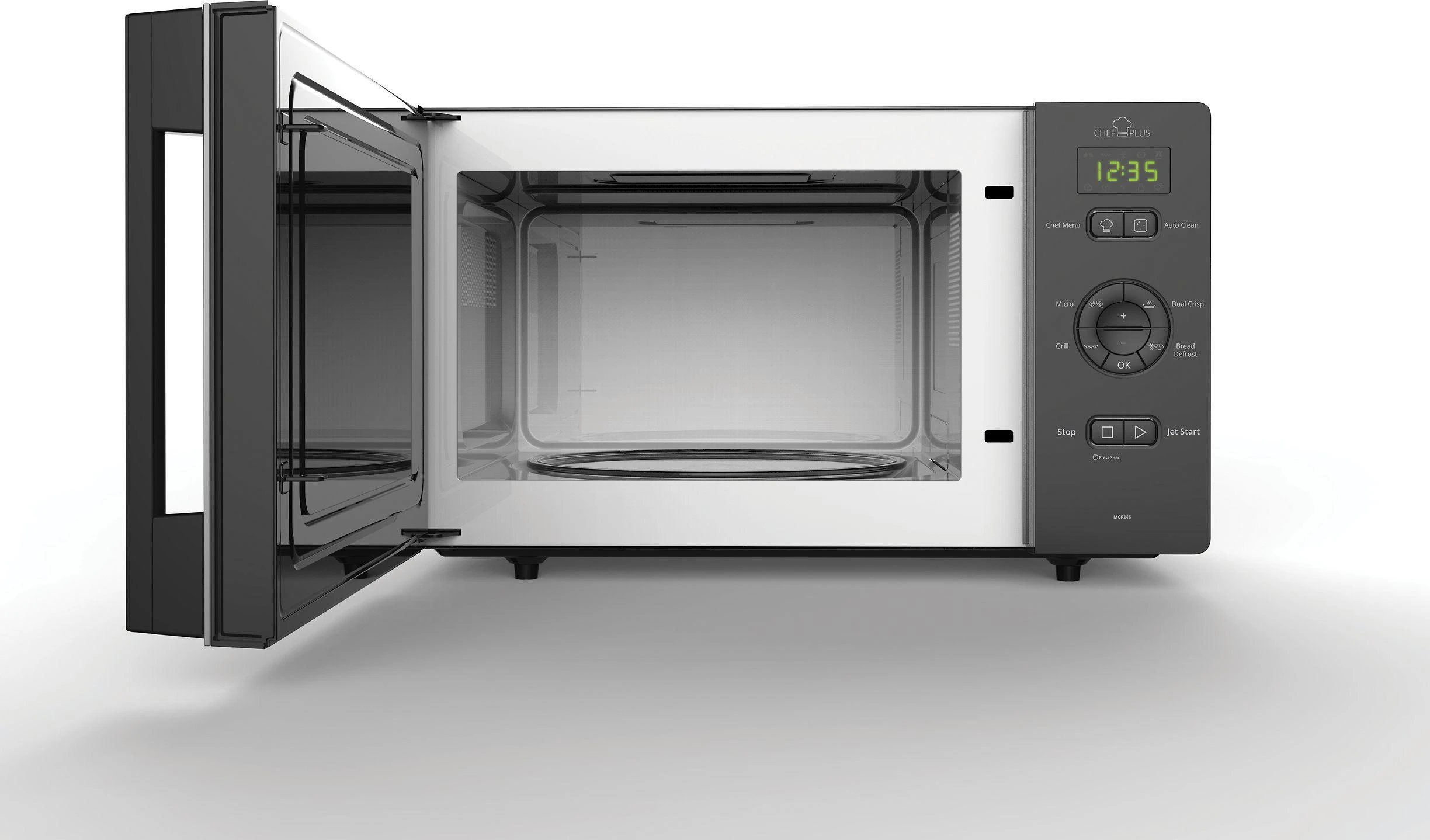 Mikrobangų krosnelė Whirlpool MCP 345 BL mikroaaltouuni, musta