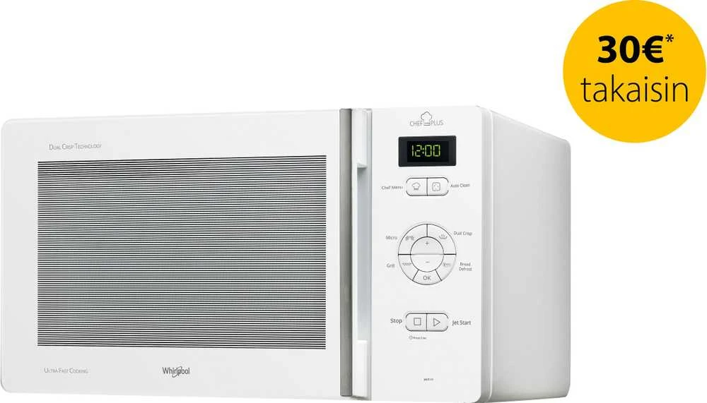 Mikrobangų krosnelė Whirlpool MCP 345 WH mikroaaltouuni, valkoinen