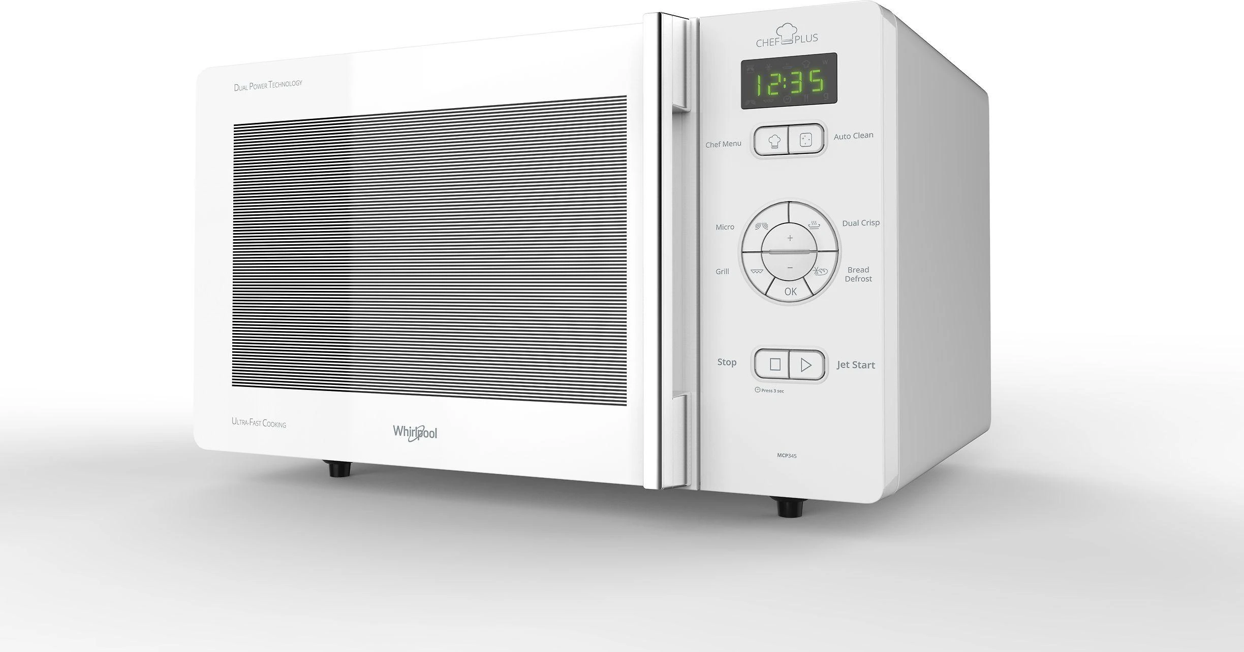 Mikrobangų krosnelė Whirlpool MCP 345 WH mikroaaltouuni, valkoinen