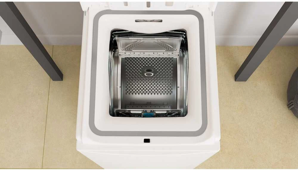 WHIRLPOOL Viršutinė skalbimo mašina TDLR 7231BS EU 7kg, 1200 aps./min., D energijos klasė, Plotis 40 cm, Gylis 60 cm, Inverterinis variklis