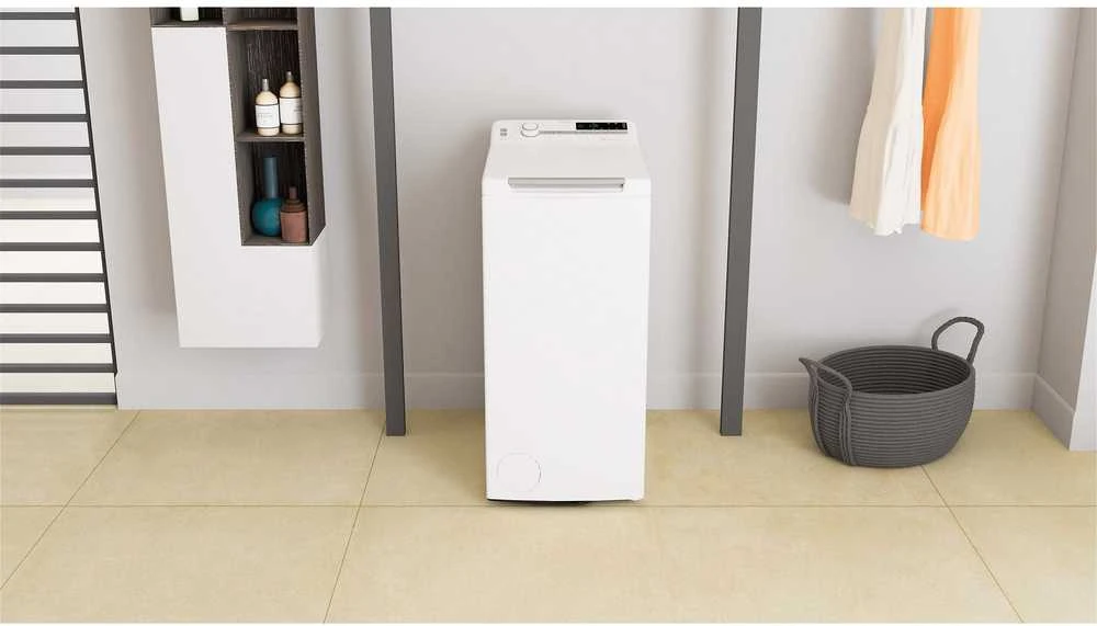 WHIRLPOOL Viršutinė skalbimo mašina TDLR 7231BS EU 7kg, 1200 aps./min., D energijos klasė, Plotis 40 cm, Gylis 60 cm, Inverterinis variklis