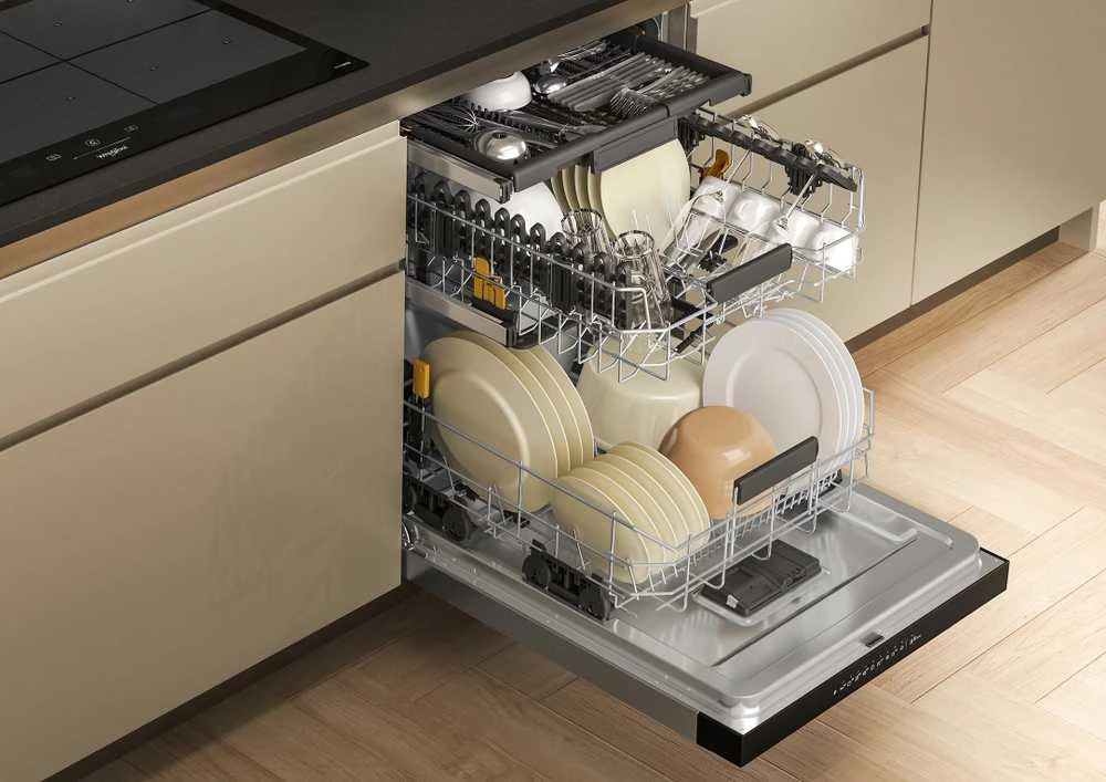 Indaplovė Whirlpool W7U HP33 X astianpesukone, teräs