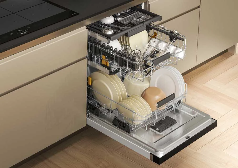 Indaplovė Whirlpool W7U HS41 astianpesukone, valkoinen
