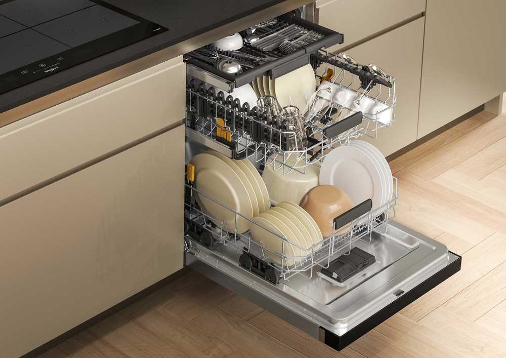 Indaplovė Whirlpool W7U HS41 X astianpesukone, teräs