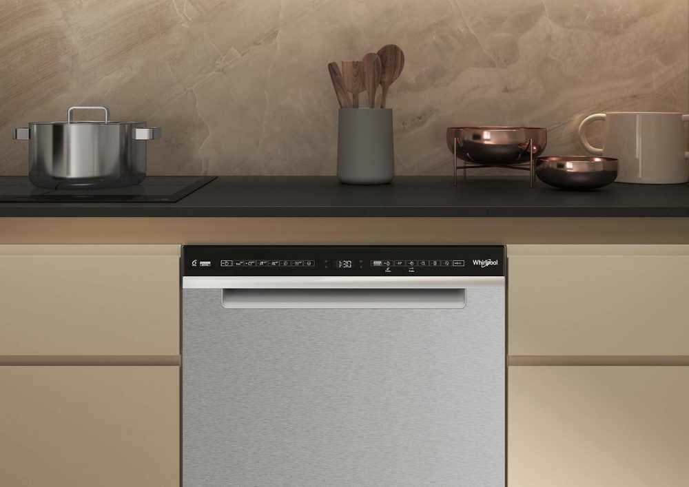 Indaplovė Whirlpool W7U HS41 X astianpesukone, teräs