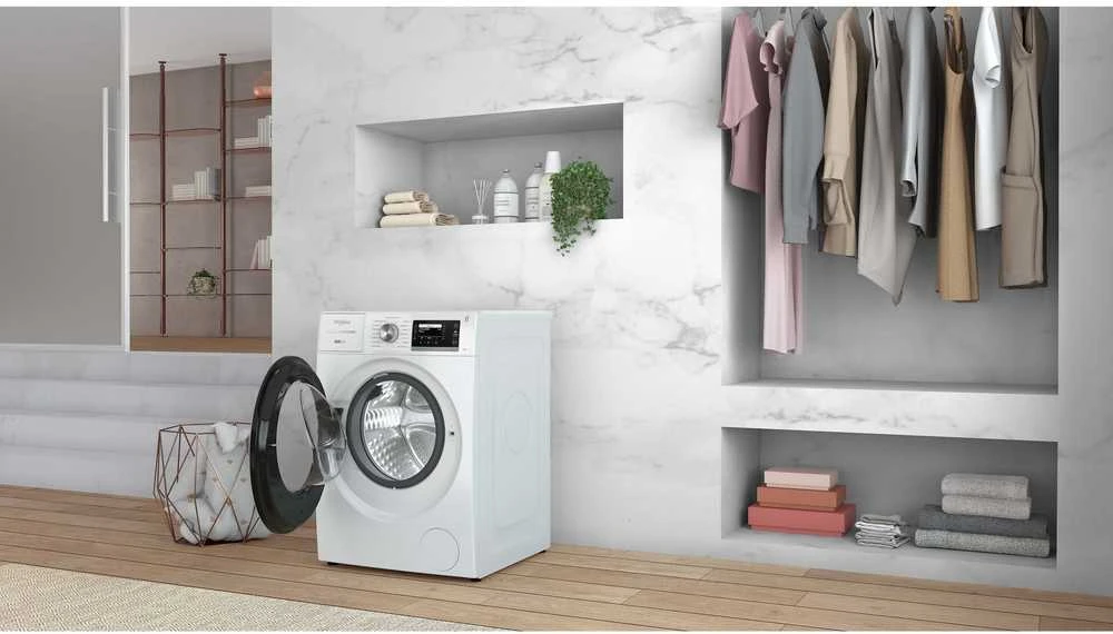 Whirlpool Skalbimo mašina | W8 99AD SILENCE EE | Energy efficiency class A | Front loading | Skalbimo talpa 9kg | 1400 RPM | Gylis 64.3 cm | Plotis 59.9 cm | LCD | Steam function | Direct drive | Baltas