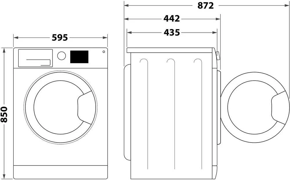 Skalbimo mašina Whirlpool WRSB 7259 BB EU pyykinpesukone