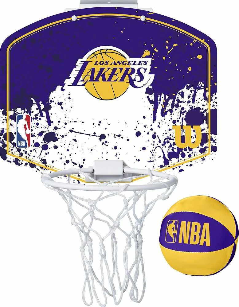 WILSON NBA TEAM MINI HOOP LA LAKERS mini krepšinio lenta su kamuoliuku