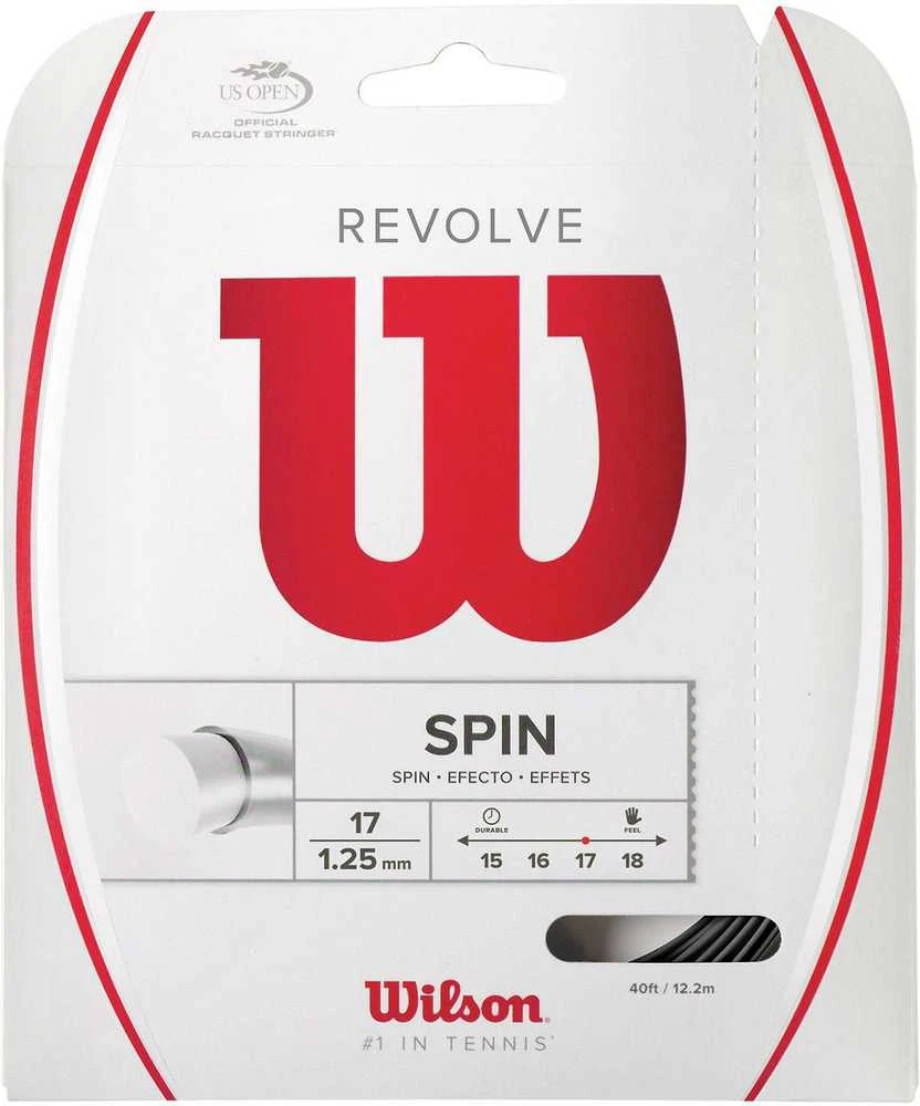 WILSON Revolve 17/1.25mm Juodas stygos teniso raketei