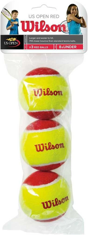 WILSON STARTER Raudonas teniso kamuoliukai (3 kam.)