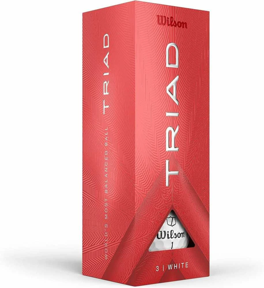 Wilson – 2025 Triad golfo kamuoliukai – balti – 12 vnt. pakuotėje