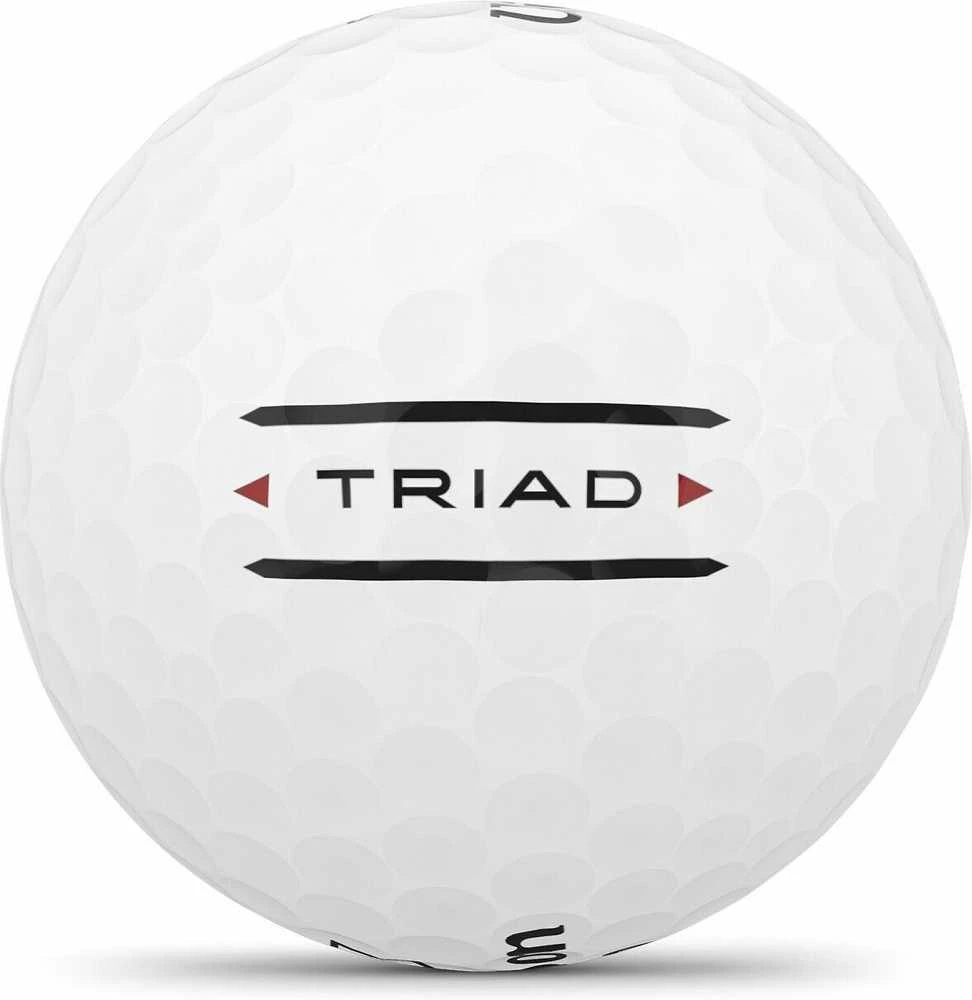 Wilson – 2025 Triad golfo kamuoliukai – balti – 12 vnt. pakuotėje