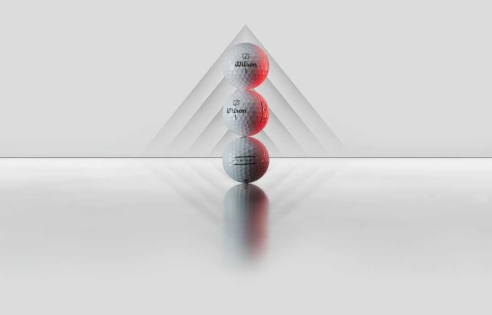Wilson – 2025 Triad golfo kamuoliukai – balti – 12 vnt. pakuotėje