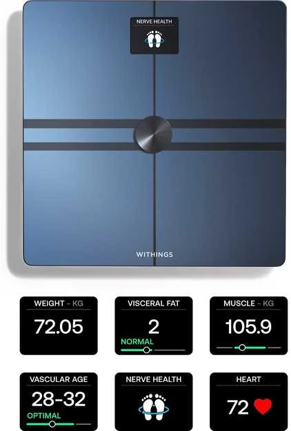 Withings Svarstyklės Body Comp - Juodos spalvos
