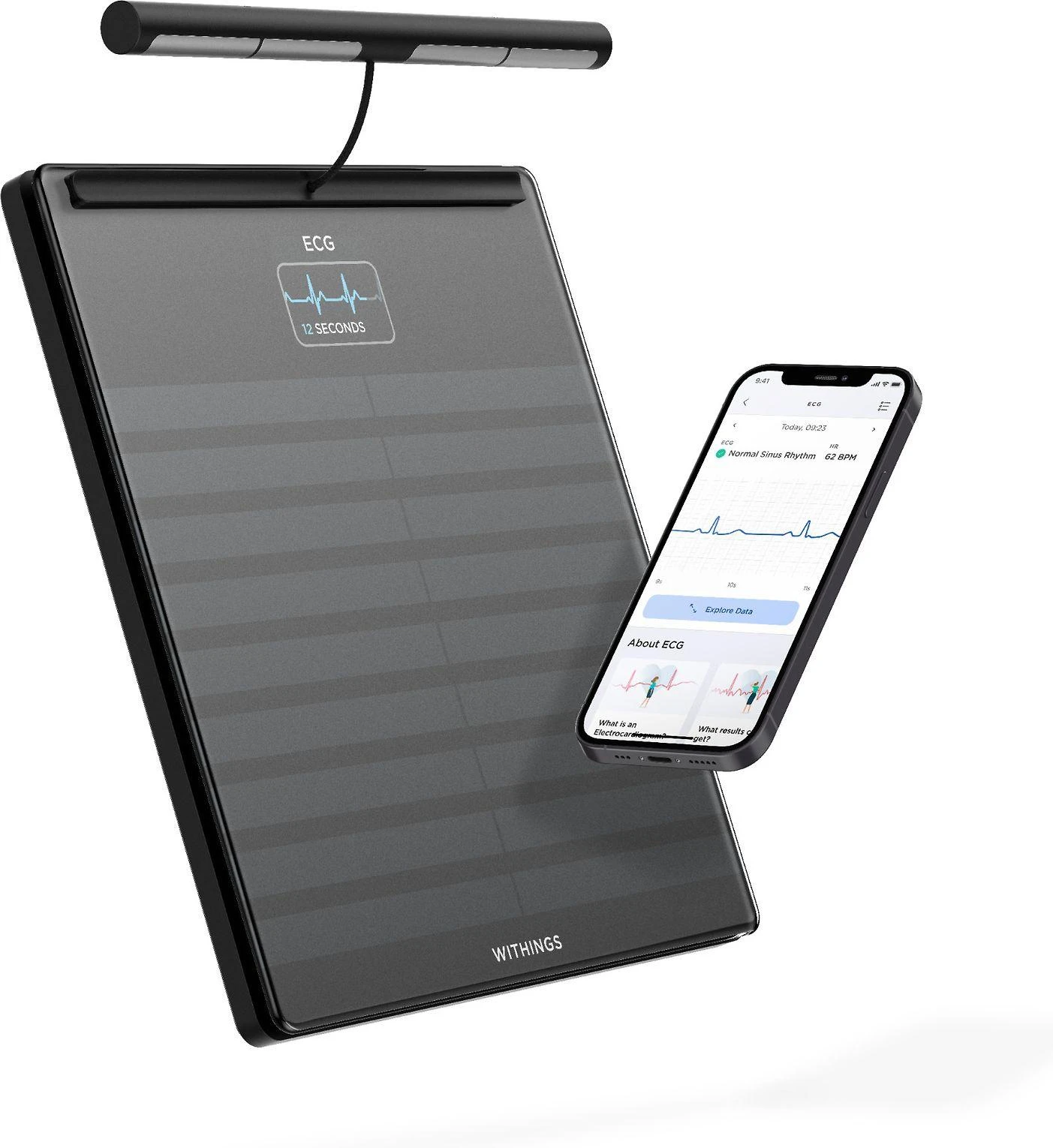 Išmaniosios vonios svarstyklės Withings Body Scan, Juodos