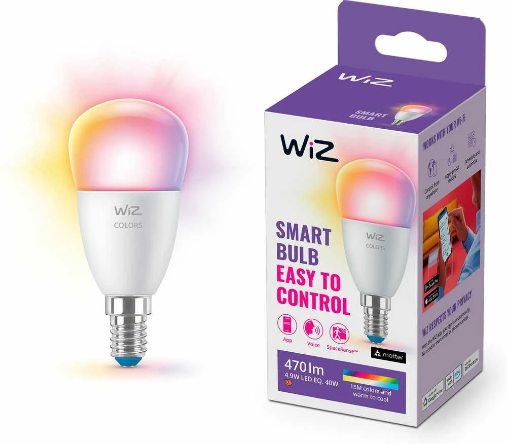 WIZ WI-FI BLE 40W P45 E14 922-65 RGB 1PF/6