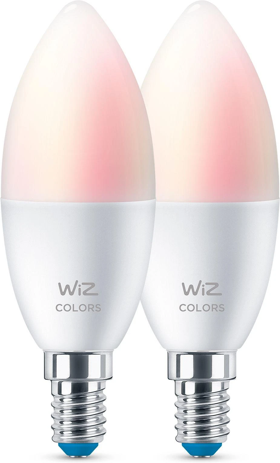 WiZ,žvakė,4,9W,2200-6500 (RGB),C37,E14,2vnt šviesos šaltinis
