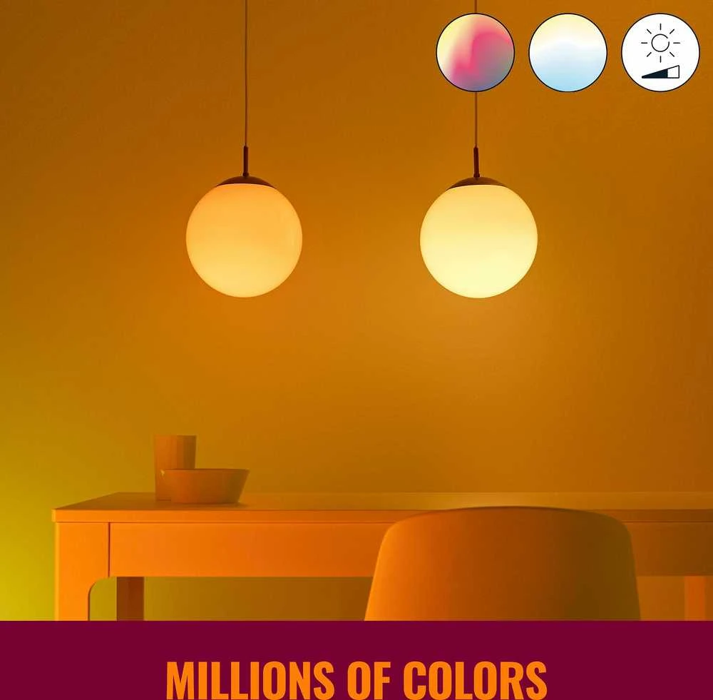 WiZ lempučių rinkinys - 8,8 W, 2200–6500 K (RGB), A60, E27, 3 vnt.